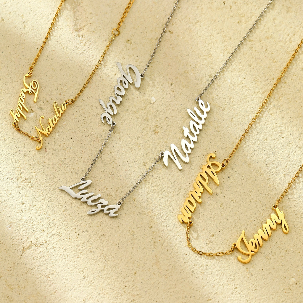 Beloved Family Name Necklace - Ornaments Co - 18K Gold Plated