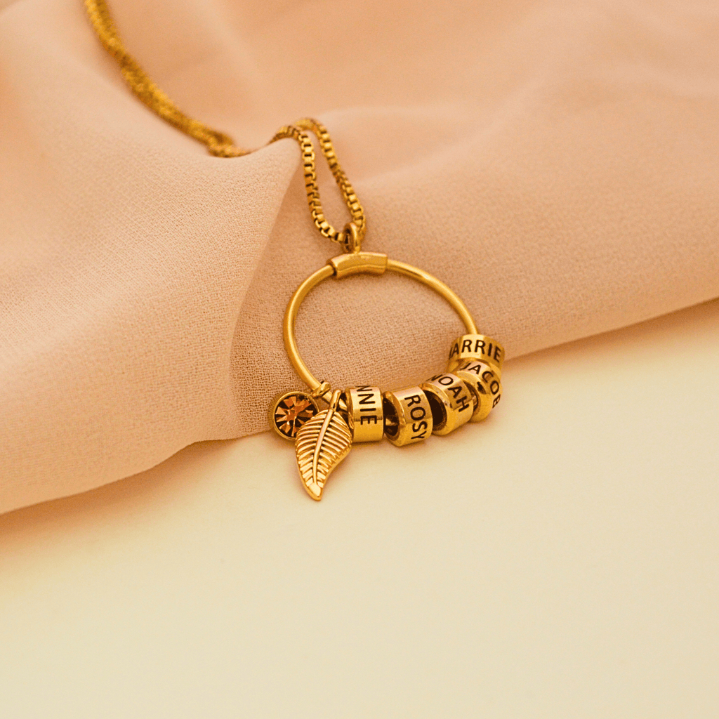 Lisa Bond Ring Necklace With Birthstone - Ornaments Co - 18K Gold Plated