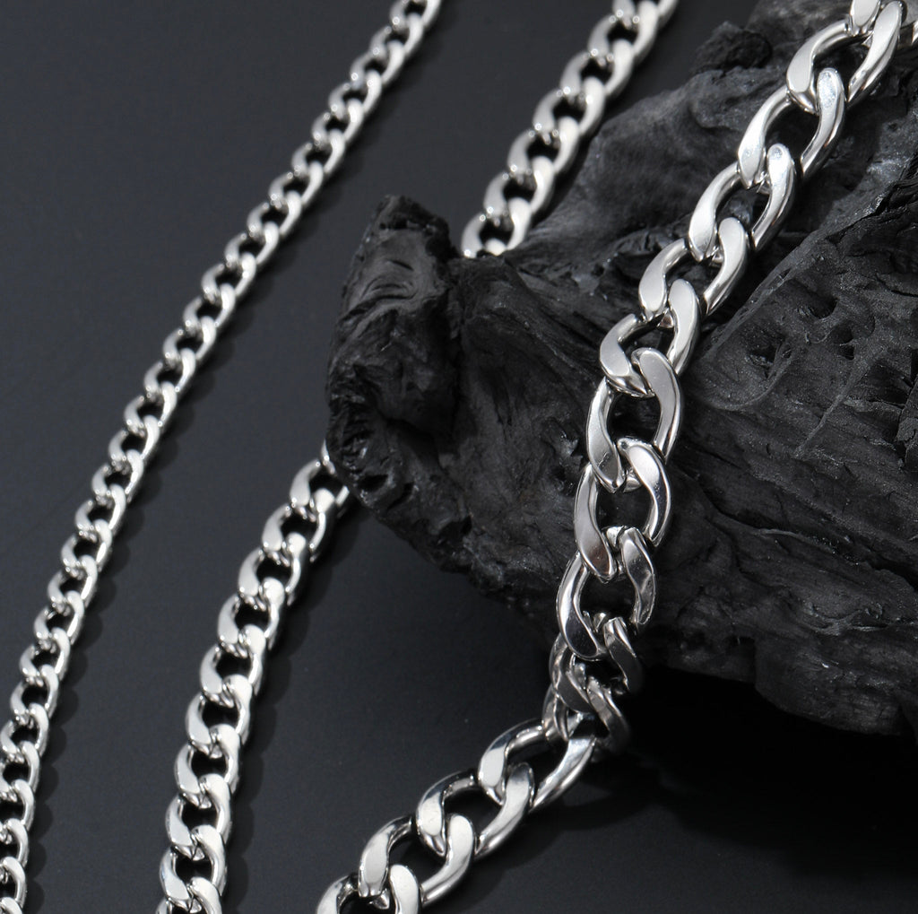 Men's Initial Cuban Link Necklace - Ornaments Co - 18K Gold Plated