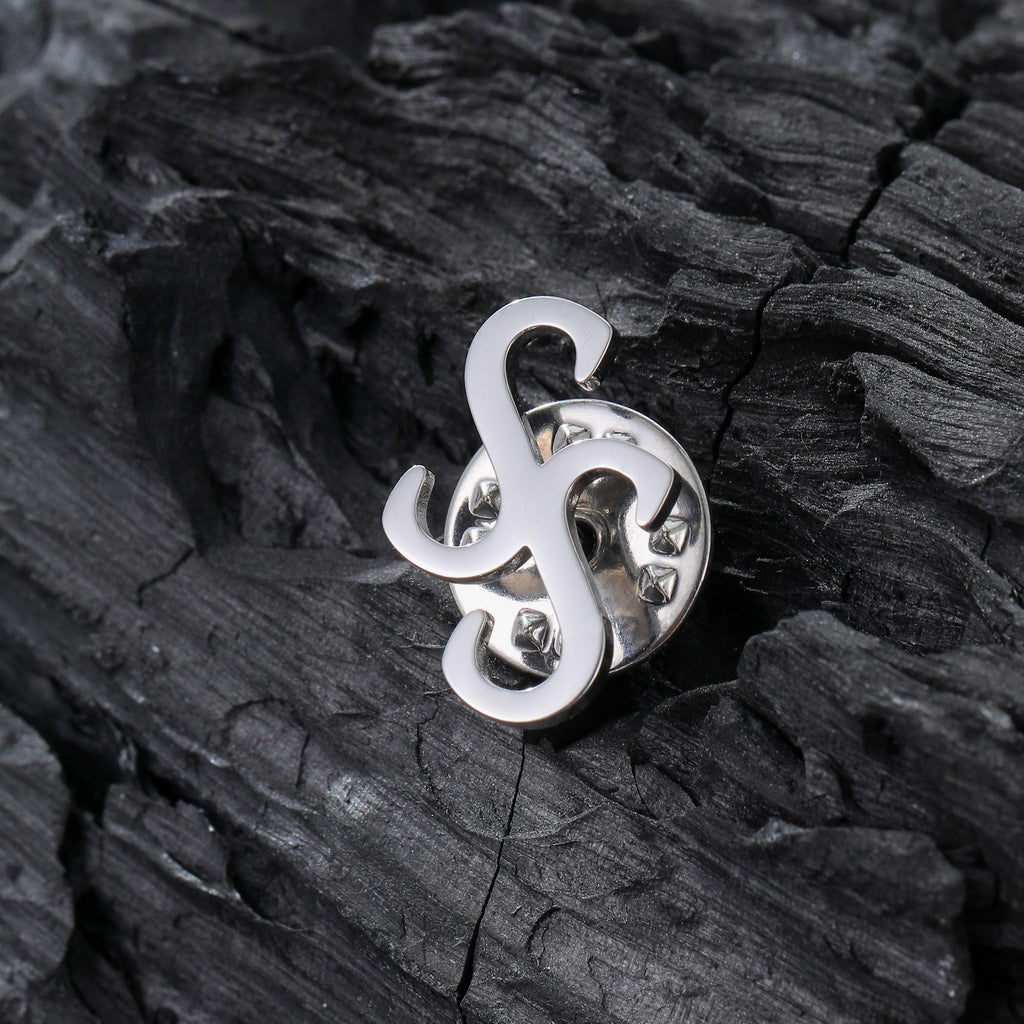 Personalized Initials Lapel Pin - Ornaments Co - 18K Gold Plated